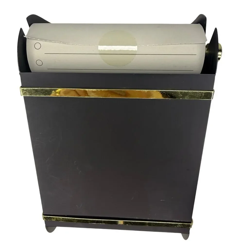 Hearth & Hand with Magnolia Metal Paper Note Roll Dispenser – Black & Gold